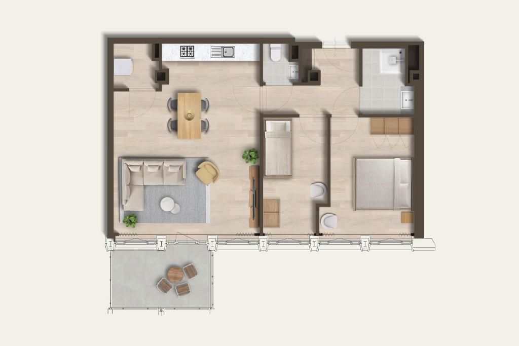 De Plesman Residences - 2-bedroom apartment