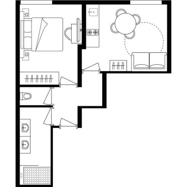 Aparthotel Citadines Canal - 1-bedroom apartment